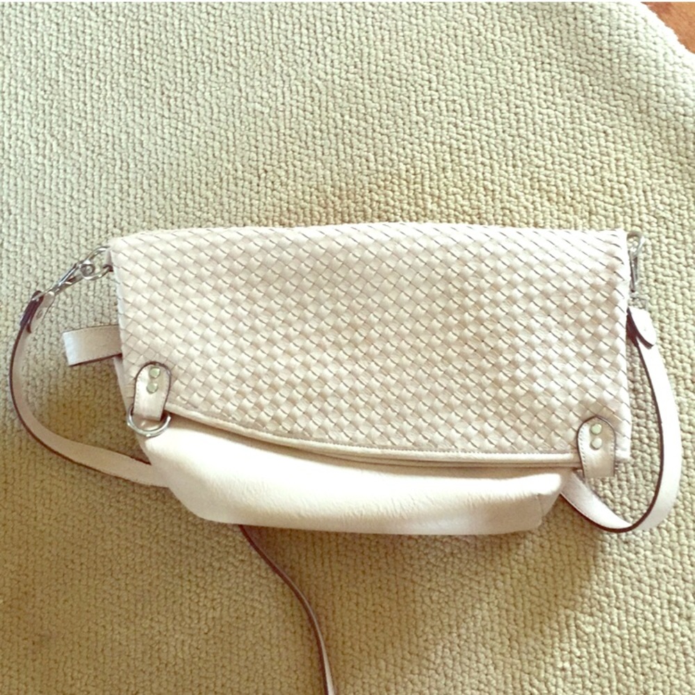 Chinese Laundry Dusty Pink Messenger Fold-Over Bag